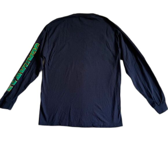 UNCW Seahawks Mens SZ L LS Crewneck Tee Blue Univ of NC Wilmington 100% Cotton - Picture 5 of 9